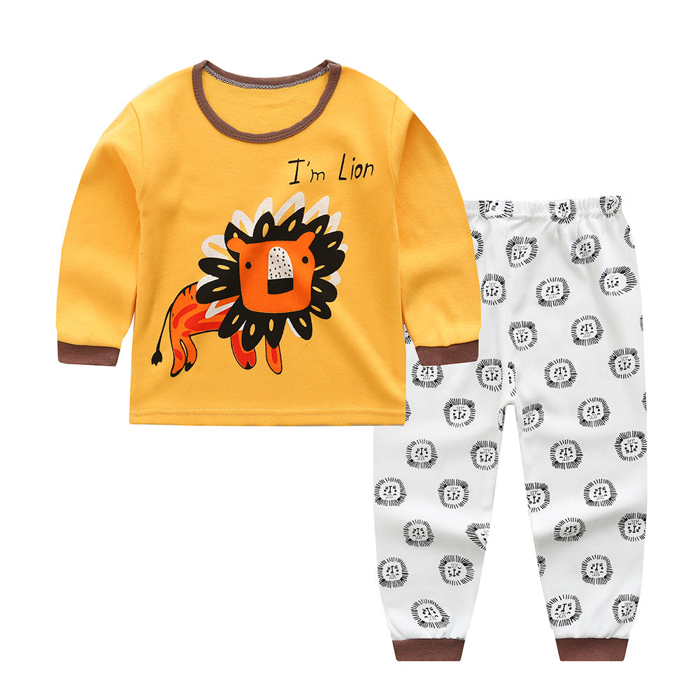 Baby Hosiery Nightwear Set (Shirt & Pyjama) with Cute Print – Pack of 2