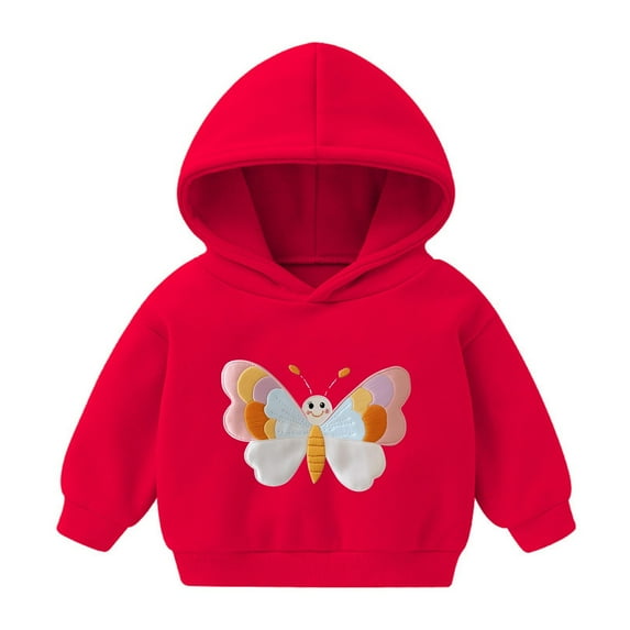 Toddler Boy Girl Cute Hoodies Solid Color Long Sleeve Hooded Sweatshirt Top Fall Winter Hoodie Clothes Sweatshirts Girl 2Y