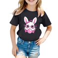 thumbnail image 1 of Toddler Boy Girl Easter Shirt Happy Easter Bunny Short Sleeve Bunny Outfits Easter Day Gift for Toddler Boy Girl Kids Toddler T-Shirt 1-2 Years, 1 of 5