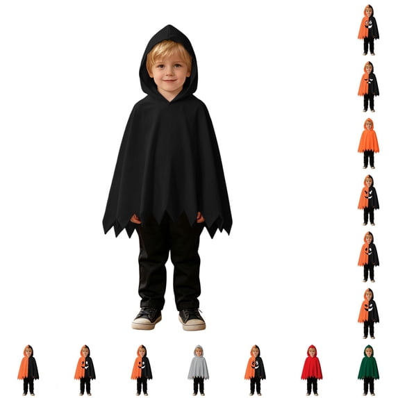 Toddler Boy Girl Ghost Costume 2 Piece Soft Hooded Cloak and Pants Baby Halloween Costumes