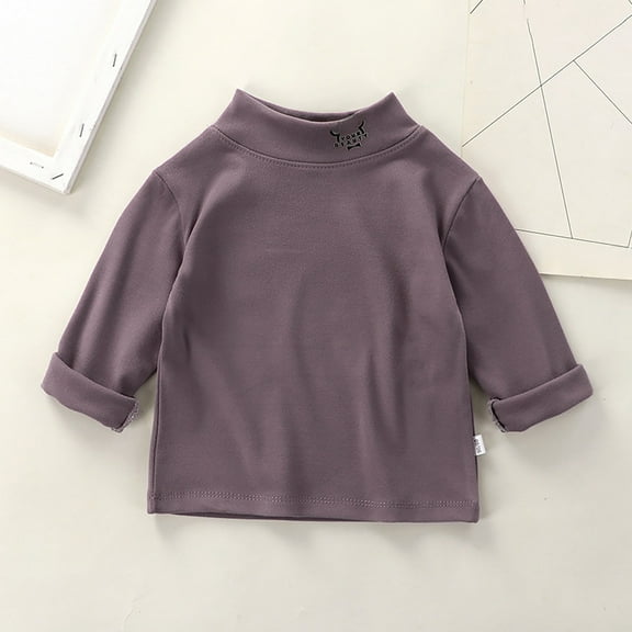 Toddler Boy Girl Long Sleeve Shirts Classic Plain Colored Basic Comfy Tee Shirts Toddler Christmas Sweatshirt for Teen Boys 7-8 Years