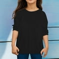 thumbnail image 1 of Toddler Boy Girl Long Sleeve Shirts Toddler Basic Tee Crewneck Pullover Undershirt Girls Graphic Print Boys Fall Shirts for Boys Girls Size 8-9 Years, 1 of 3