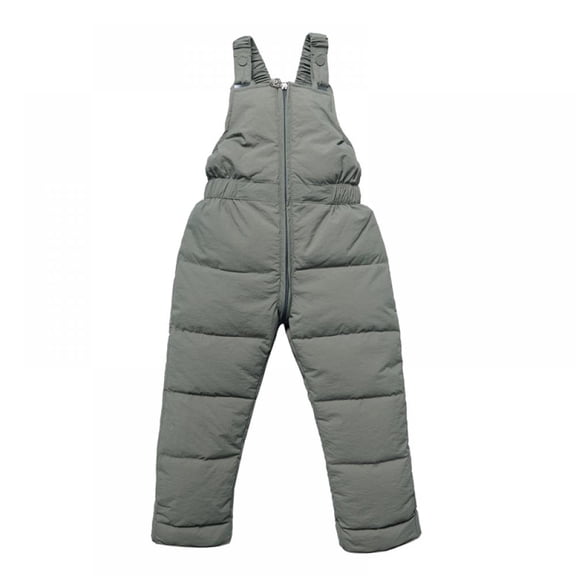 Baby Toddler Girls Boys Winter Snow Pants Down Puffer Warm Overall Fleece Lined