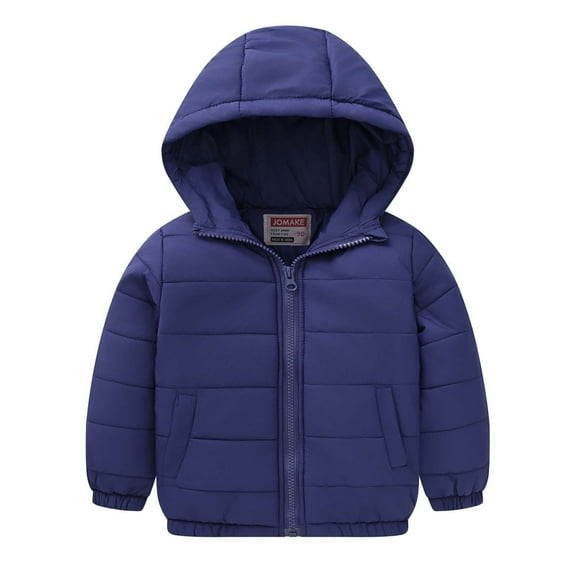 Toddler Boy Girl Winter Hooded Puffer Jackets Coats Kids Light Weight Padded Outerwear 1-10 Years