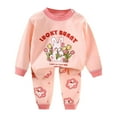 thumbnail image 1 of Toddler Boy Girls Clothes Kids Long SleeveT-Shirt and Elastic Prints Outfit 2 Piece Sweatsuit Set Cartoon Print 2PCS Set kids Winter Outfit 2PC Long Sleeve Pajamas Set 3 6 9 12 18 24 Months 2T 3T, 1 of 5