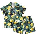 thumbnail image 1 of Toddler Boy Girls Easter Outfit Bunny Carrot Sleeveless T-Shirt Elastic Waist Shorts Set Summer 2Pcs Dailywear Set (9-11 Years,Yellow) Boys Summer Sleeveless Top+Shorts Set, 1 of 8