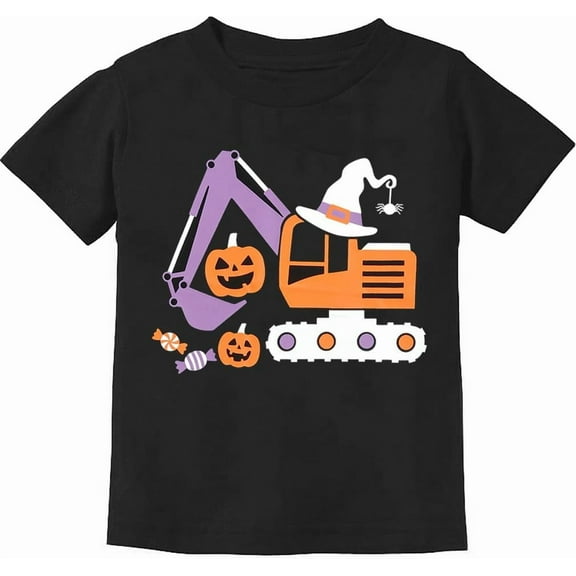 Toddler Boy Glow in Dark T-Shirt Short Sleeve Kids Pumpkin Halloween Tops