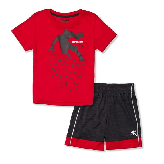 Toddler Boy Graphic T-shirt & Jersey Shorts, 2pc Active Outfit Set