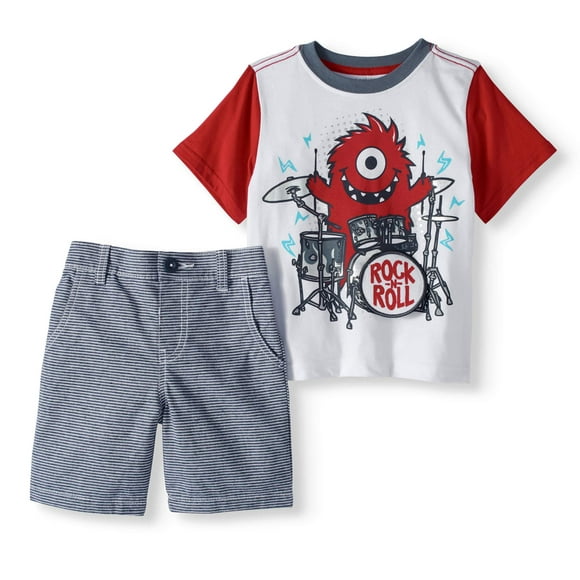 Toddler Boy Graphic T-shirt & Shorts, 2pc Outfit Set