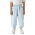 thumbnail image 1 of Toddler Boy Joggers Pull-On Adjustable Casual Relaxed Children's Jogger Active Athletic Preppy Outdoor Soft Teenage Trousers, 1 of 7