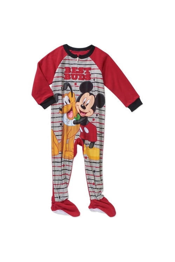 Toddler Boy Micro Fleece Footed PJ