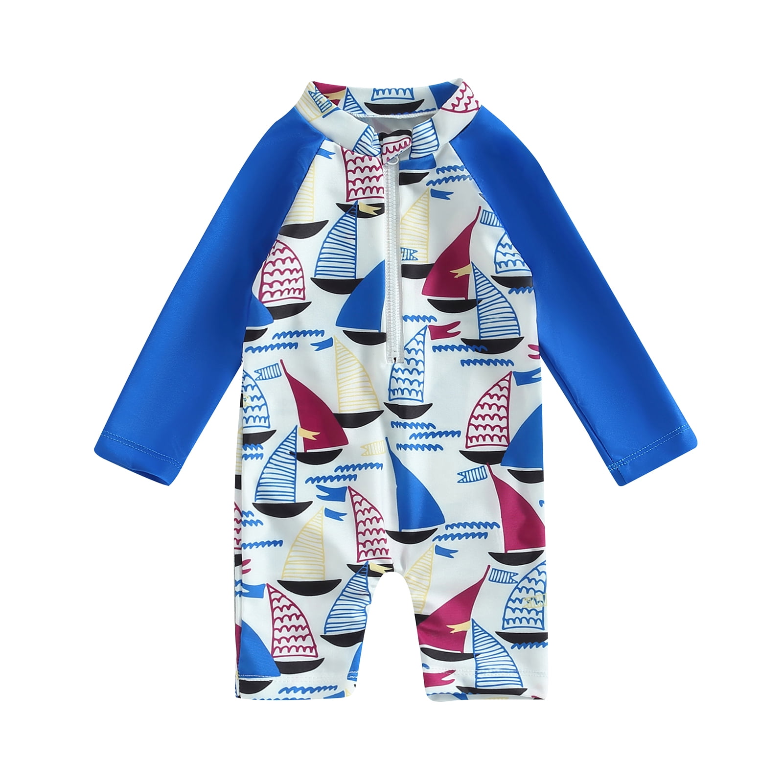 Toddler Boy One Piece Swimsuit 6M 9M 12M 18M 24M 3Y Summer Baby Rashguard Swimsuit Ships Printed