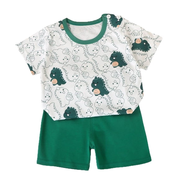 Toddler Boy Outfits 3T Baby Boys Summer Clothes 6 12 18 24 Month 2T 3T 4T Toddler Outfits Farm Tractor Waffle Knit Tshirt and Shorts Set