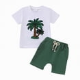 thumbnail image 1 of Toddler Boy Outfits Baby Shirts Sets Kid Summer Embroidery Short Sleeved Basketball 6 12 18 24Months 2T 3T Tshirt Shorts T Tops Clothes Set 2PCS, 1 of 8