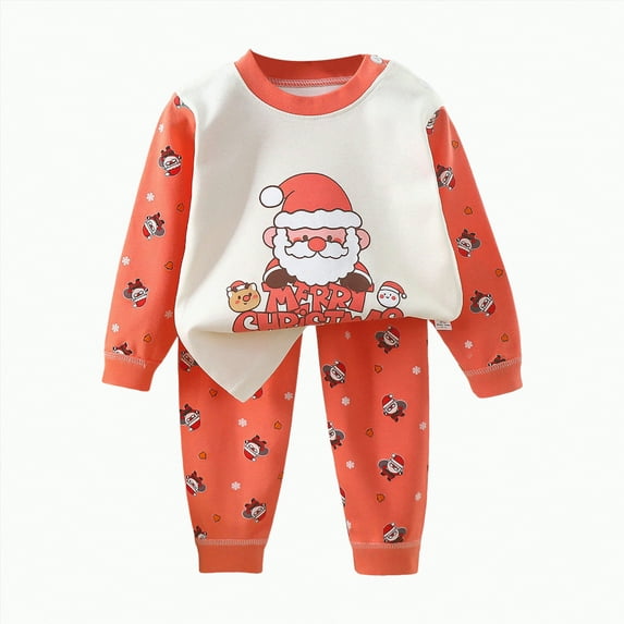 Toddler Boy Outfits Kids Boys Fall Winter Letter Long Sleeve Elastic Waist 0-24M Top and Pants Set 2 PC