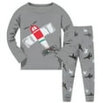 thumbnail image 1 of Toddler Boy Outfits Kids Pajamas Print Cotton 2 Piece Pj's Long Sleeve Sleepwear Clothes for Boys Size 3-4T, 1 of 5