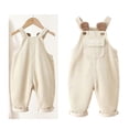 thumbnail image 1 of Toddler Boy Overalls Slim Fit Corduroy Overalls Sleeveless Rompers Baby Boy's Clothing 12-18 Months, 1 of 9