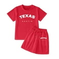 thumbnail image 1 of Toddler Boy Pajamas Set Letter Print Crewneck Short Sleeve Top and Shorts Set Summer Pajamas Sleepwear Outfits Toddler Boy Pajamas Size 4 Years, 1 of 4