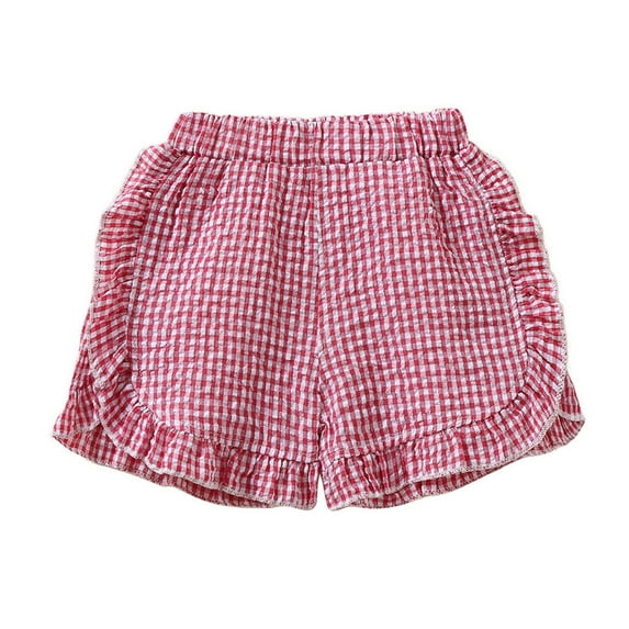 Toddler Boy Pajamas Shorts Big Boys Cotton Plaid Pajamas Shorts, Pull On Lounge Shorts with Pockets Boys Pajamas Size 8 Shorts