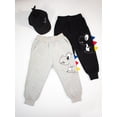 thumbnail image 1 of HILEELANG Toddler Boy Pants Jogger Sweatpants 2-Pack Set Pull on Grey Black Cotton Pants 2Y, 1 of 5