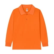 GUITIANNN Toddler Boy Polo Shirt Comfy Collared Shirts Boy Long Sleeve Shirt Boys Christmas Shirt for Kids Boys 8-9 Years