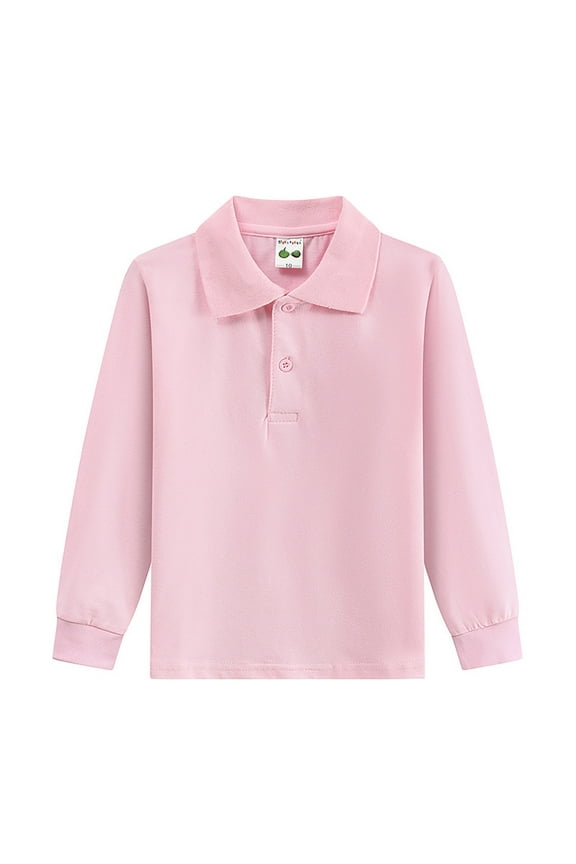 Toddler Boy Polo Shirt Comfy Collared Shirts Boy Long Sleeve Shirt Thanksgiving Shirt for Teen Boys 5-6 Years