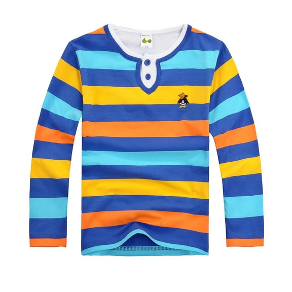 Boys' Polo Shirt Long Sleeve Polo Shirts Collared Shirts Undershirt Solid Color Shirt for Little Boys 11-12 Years