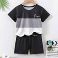 thumbnail image 1 of Toddler Boy'S Clothing Colorful T Shirts + Shorts Set Pullover Baby Summer Clothes Boys' Clothing Sets 12-24 Months Cute&nbsp;Boy&nbsp;Clothing, 1 of 3