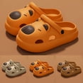 thumbnail image 1 of Toddler Boy Sandals Capybara Clog Sandals Summer Outdoor Casual Non Slip Slippers Toddler Slippers Brown 10-10.5 Years, 1 of 6