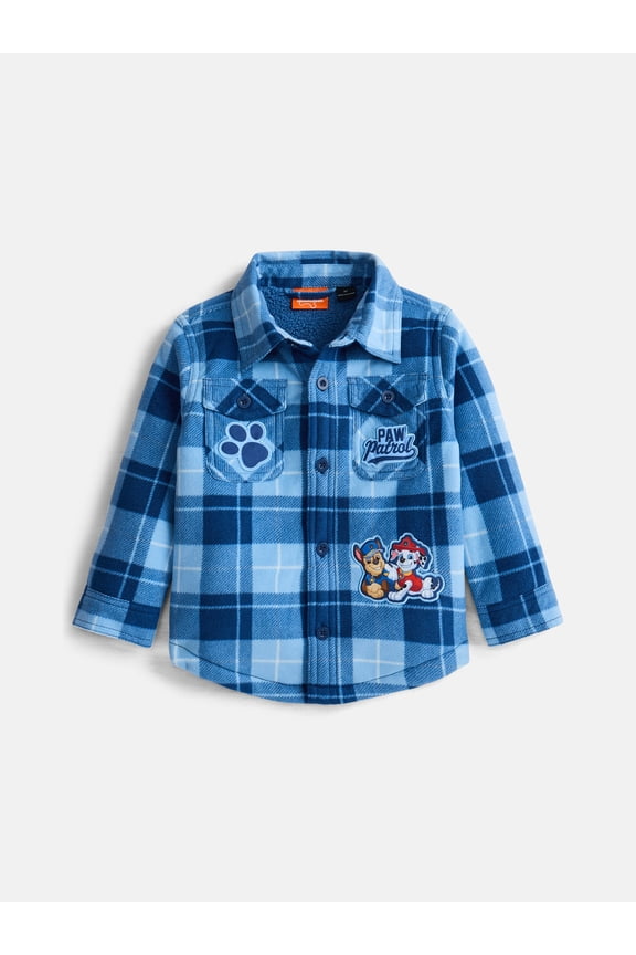 Toddler Boys Shacket with Long Sleeves, Sizes 2T-5T