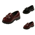 thumbnail image 1 of Toddler Boy Shoes Boy Sneaker Girls On Leather Loafer Tassel Bow Flats School Dress Shoes For Girls, 1 of 8