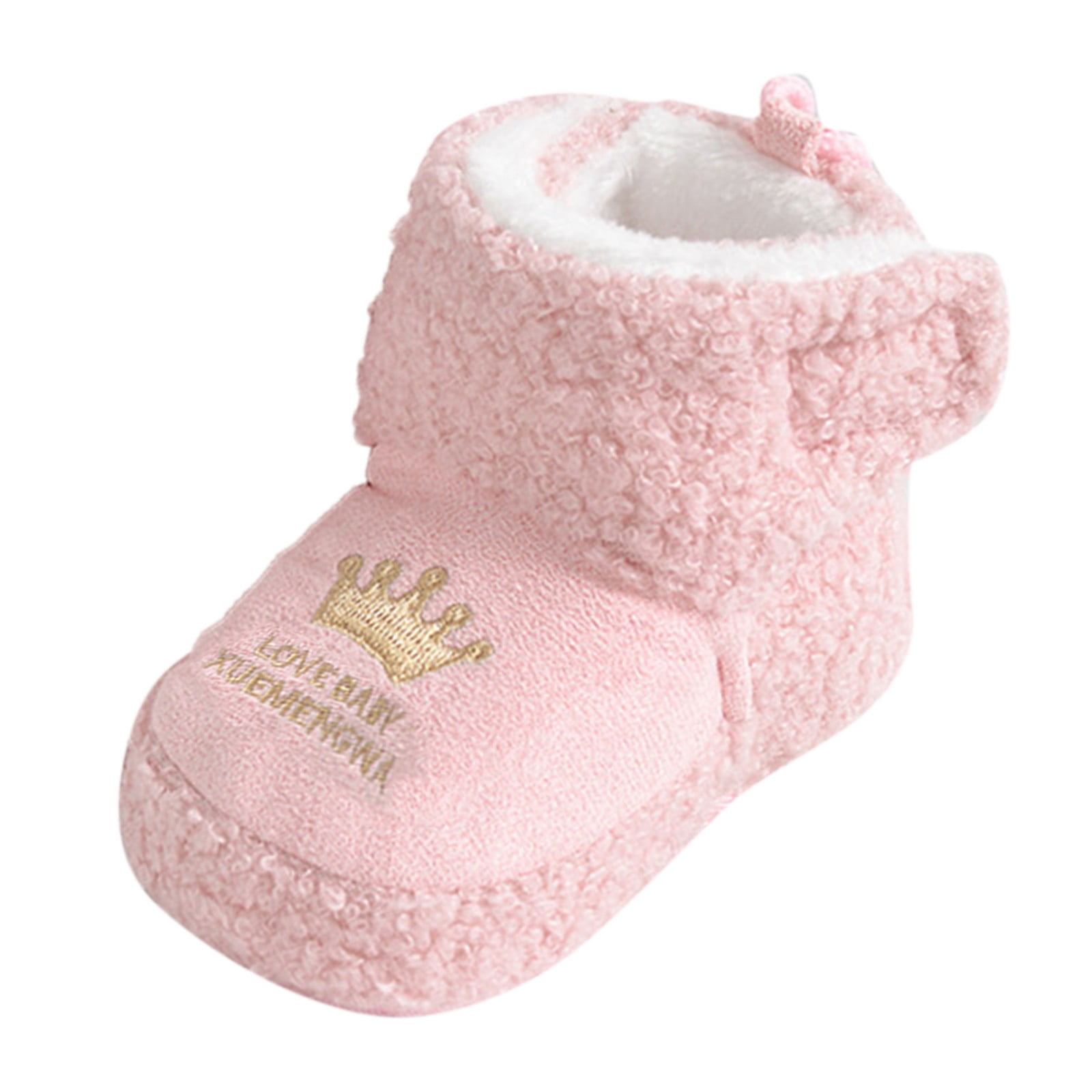 Toddler Boy Shoes Size 4/5 Warm Winter Baby Shoes Cartoon Deer Shape