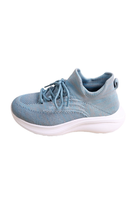 Toddler Boy Shoes,Sneakers Kids' High Top Stretch Socks Shoes Breathable Knit Casual Sports Footwear Soft Sole Outdoor Shoes,Boys Shoes,Light Blue,9.5-10 Years