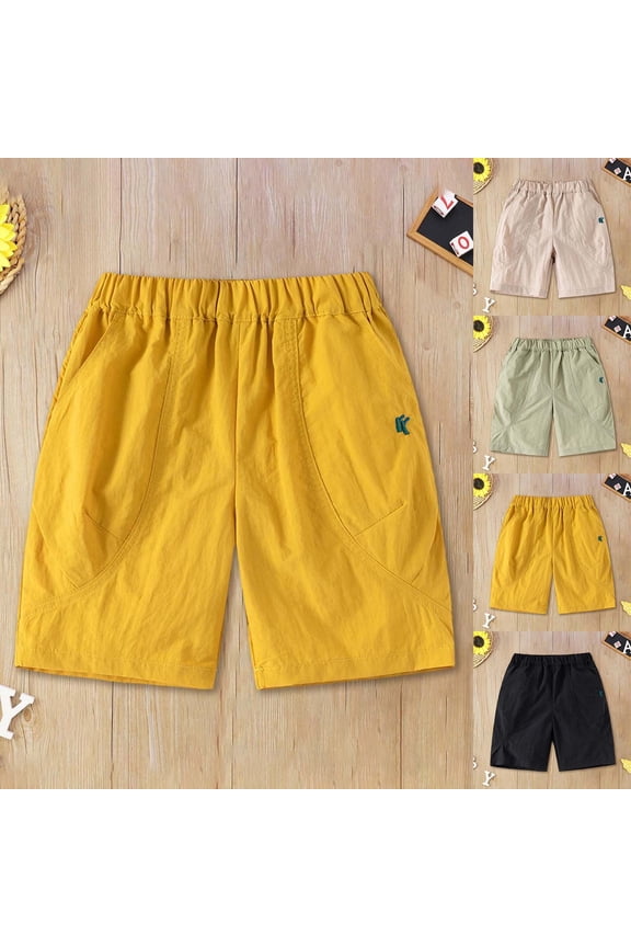 Toddler Boy Shorts Boys Mountain Style Summer Shorts Lightweight Breathable Black 2-3 Years