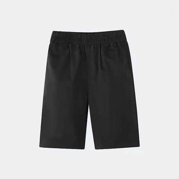 Toddler Boy Shorts Kids Toddler Boys Summer Solid Casual School Pants and Shorts Breathable Thin Elastic Waist Shorts with Pocket Summer Shorts Black 13 Years-14 Years