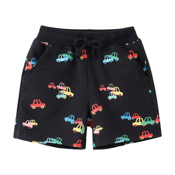 Toddler Boy Shorts Size 3t Summer Casual Drawstring High Waisted Baby Sport Jogger Shorts Soft Fit Kids Summer Casual Shorts with Pocket Children Clothing,4-5 Years,X10-Black