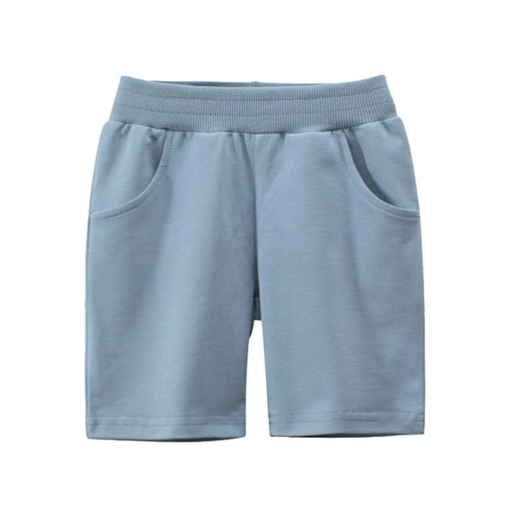 Toddler Boy Shorts Size 3t Summer Casual Drawstring High Waisted Baby Sport Jogger Shorts Soft Fit Kids Summer Casual Shorts with Pocket Children Clothing,3-4 Years,X13-Sky Blue