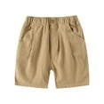 thumbnail image 1 of Boys' Shorts Solid Elastic Waist Jogger Toddler Summer Clothes Boy Boys 2-3 Years Clothes Boys Fashion, 1 of 3