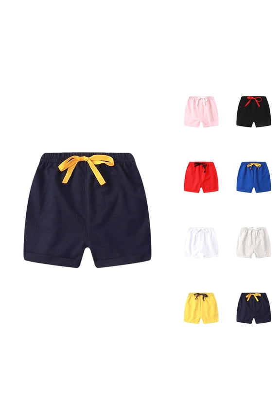 Toddler Boy Shorts Summer Cotton Five Point Pants Thin Toddler Boy Clothes for Casual Beach Outer Wear