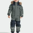 thumbnail image 1 of Toddler Boy Snowsuit Kid One Piece Snowsuit Snowboard Coats Windproof Waterproof Snowsuit Girls 4T, 1 of 8