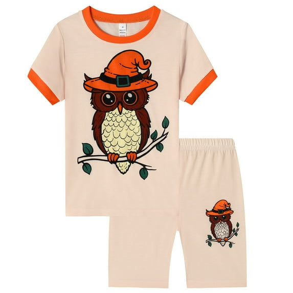 Toddler Boy Spring Outfits Toddler Kids Baby Boys Cartoon Printed Cute Casual T Shirt Grid Shorts Outfits Toddler Clothes Boys Khaki 8 Years-9 Years