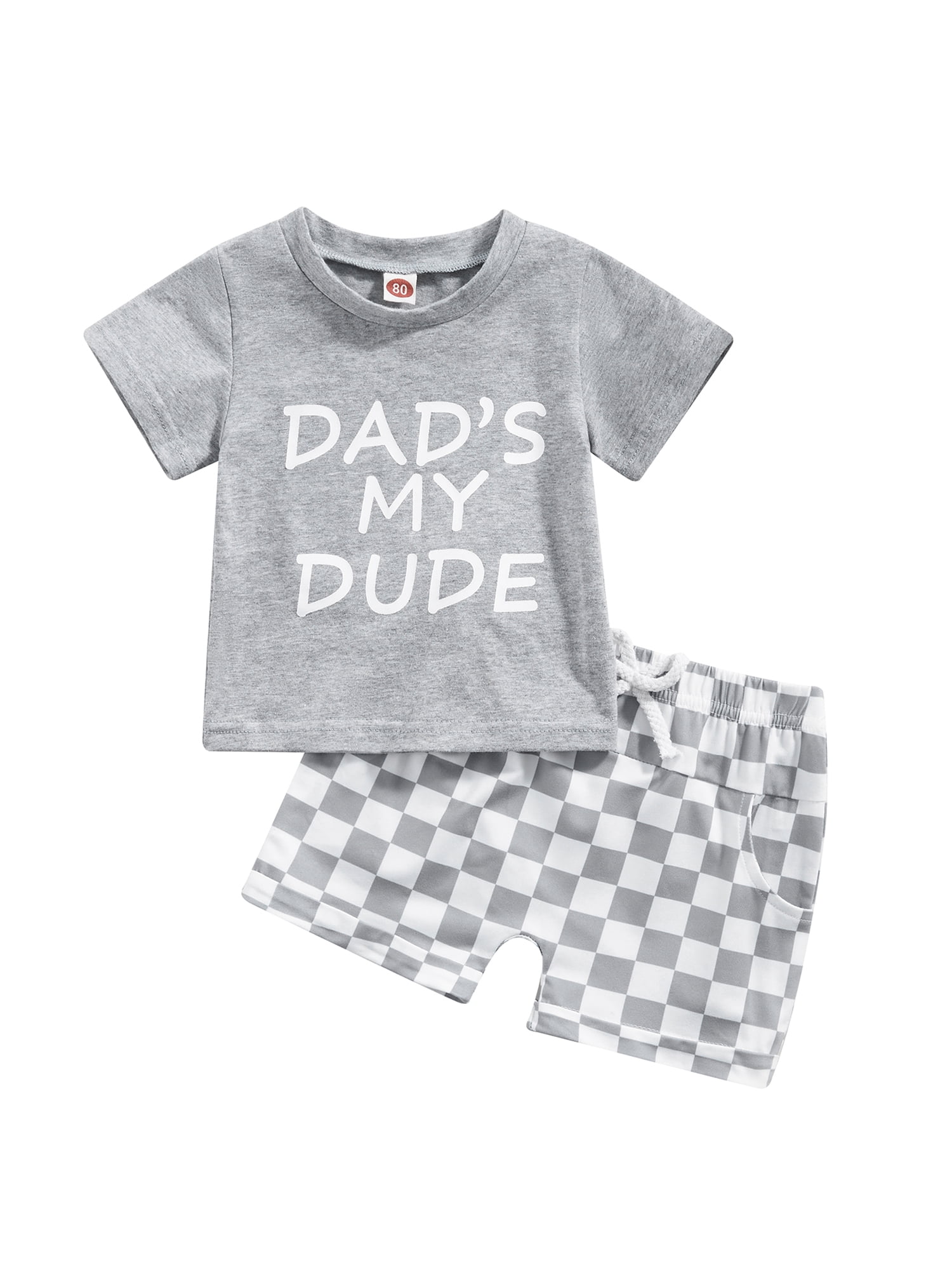 Toddler Boy Summer Clothes 2Pcs Outfit Sets Casual Short Sleeve Letter