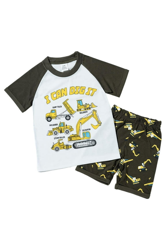 Toddler Boy Summer Clothes 5T Baby Boy Summer Clothes Short Sleeve Short Sets 1st Birthday Gifts for Boy