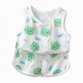 thumbnail image 1 of Toddler Boy Summer Outfit Kids Suit Cartoon Floral Prints T Shirt Tops Shorts Cotton Soft 2Pcs Clothes Set 6-12 Months 12-24 Months 2t 3t 4t 5t 6t 7t 8t 9t Children 6-7 Years, 1 of 1