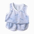 thumbnail image 1 of Toddler Boy Summer Outfit Kids Suit Cartoon Floral Prints T Shirt Tops Shorts Cotton Soft 2Pcs Clothes Set 6-12 Months 12-24 Months 2t 3t 4t 5t 6t 7t 8t 9t Children 8-10 Years, 1 of 1