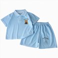 thumbnail image 1 of Toddler Boy Summer Outfit Short Sleeve T-shirt Top Elastic Waist Shorts Set 2Pcs,Adjustable Waist 6-12 Months 12-24 Months 2t 3t 4t 5t 6t 7t 8t 9t Children 9-10 Years, 1 of 6