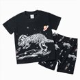 thumbnail image 1 of Toddler Boy Summer Outfit Train Printed Short Sleeve Shorts Clothes Casual Summer Kids Suit 2-8 T, 1 of 6