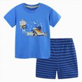 thumbnail image 1 of Toddler Boy Summer Short Sets Outfits Cotton Casual CrewNeck Short Sleeve Playwear Clothes Set, 1 of 7