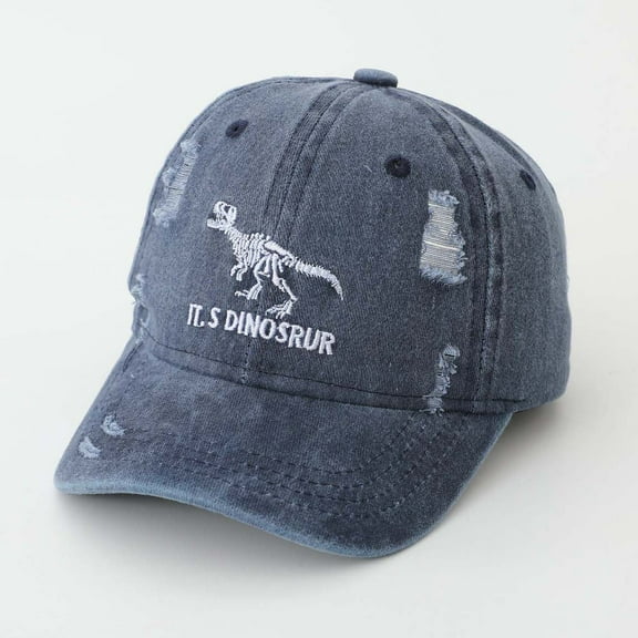 Toddler Boy Sun Hat Kids Toddler Boys Summer Adjustable Breathable Lightweight Baseball Cap with Digger Embroidered Baby Sun Hats Blue 2 Years-8 Years