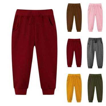 Toddler Boy Sweatpants Solid Color Jogger Pants Fashion Running Athletic Pants Children Clothing